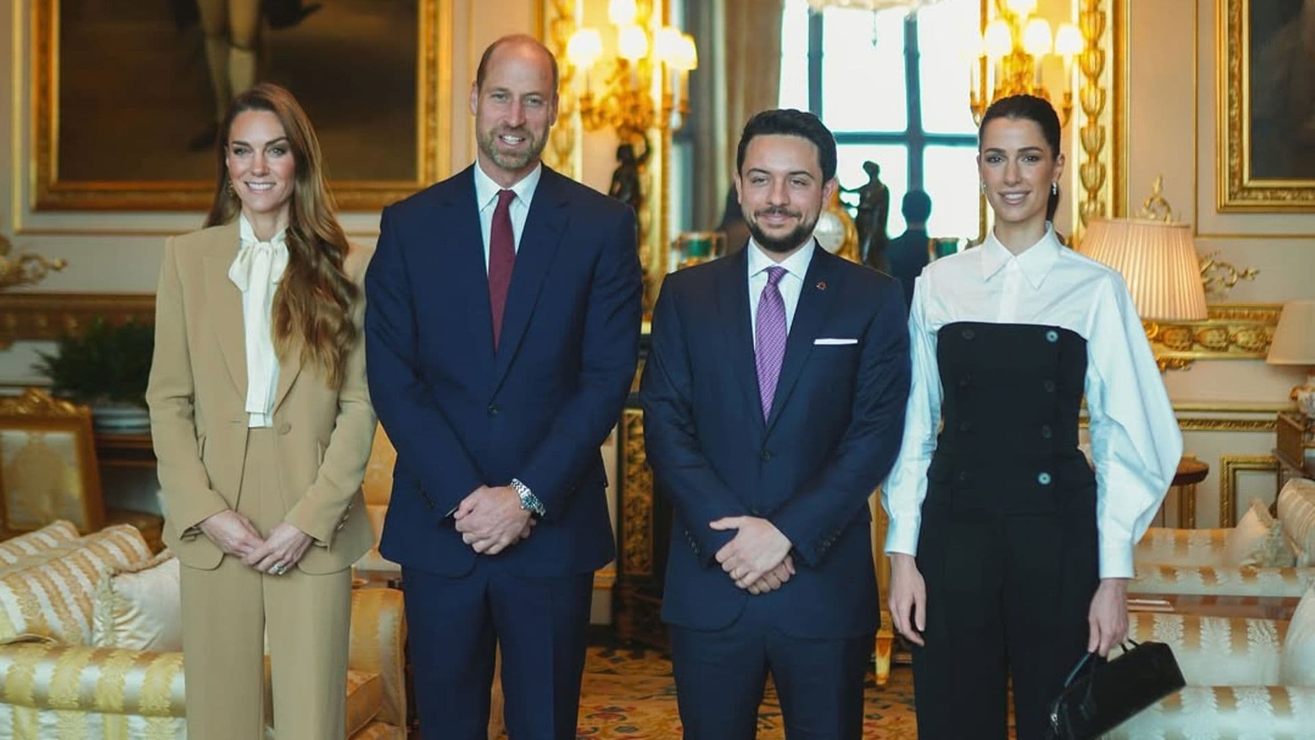 Los príncipes de Jordania y los príncipes de Gales