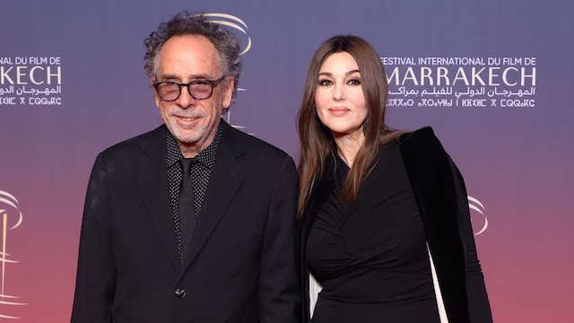 Monica Bellucci y Tim Burton en el Festival de Cine de Marrakech 2024