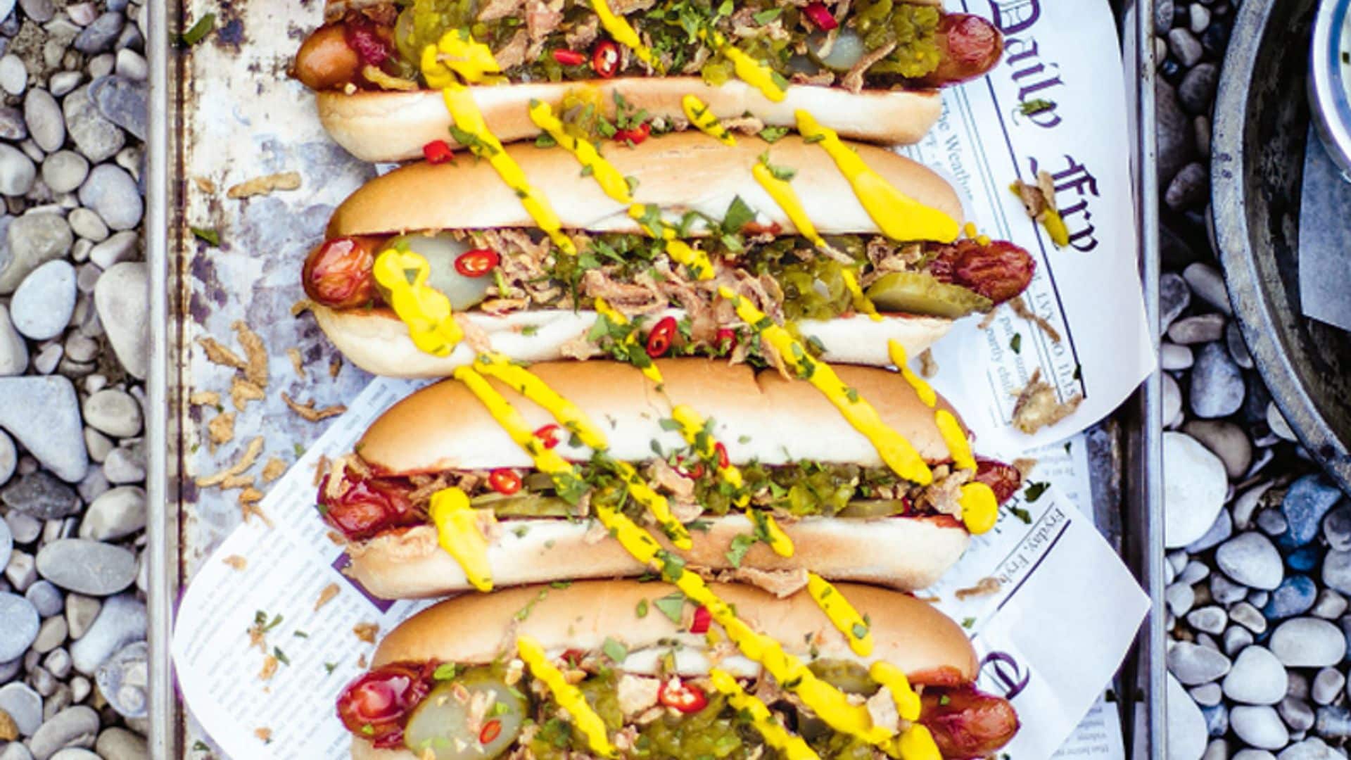 Perritos calientes al estilo Frankfurt