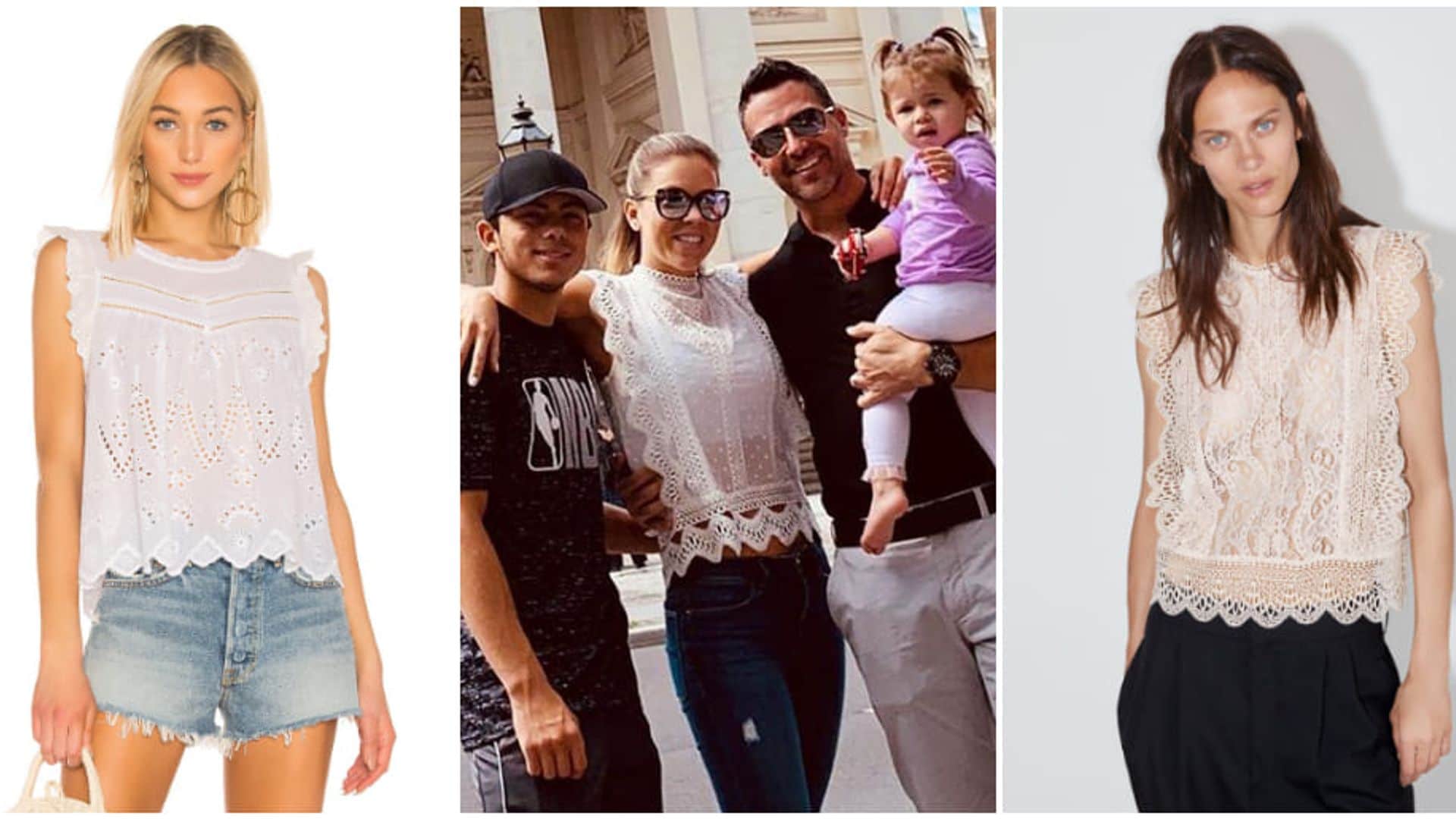 'Lace top', la prenda básica de Ximena Duque para lucir fabulosa