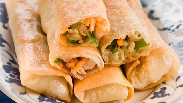 rollitos langostinos