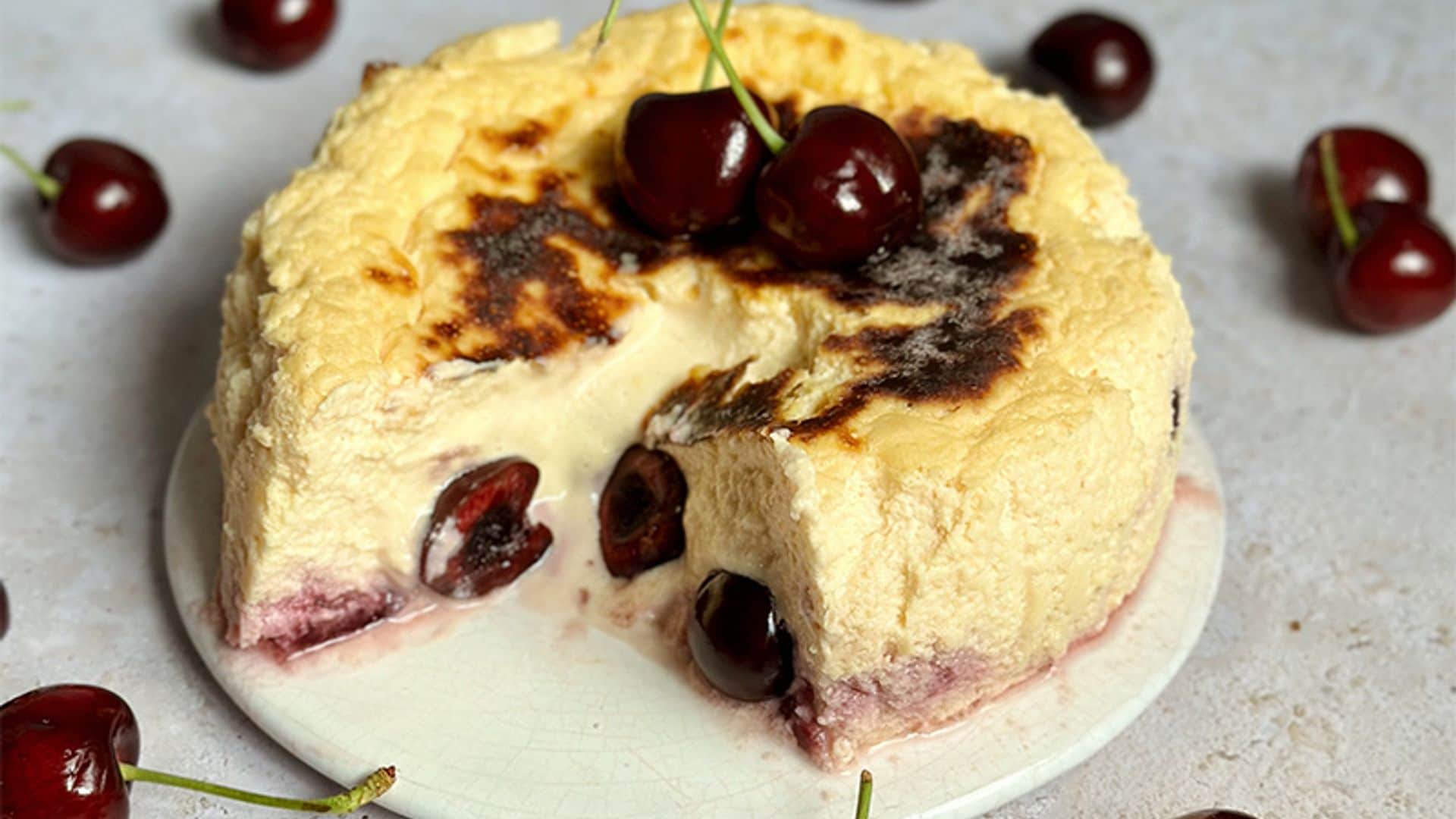 'Cheesecake' original de cerezas