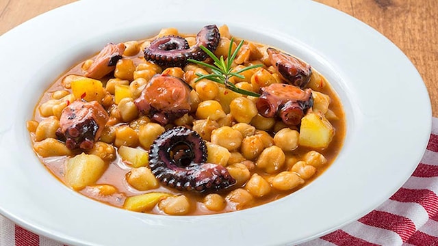 garbanzos pulpo adobe