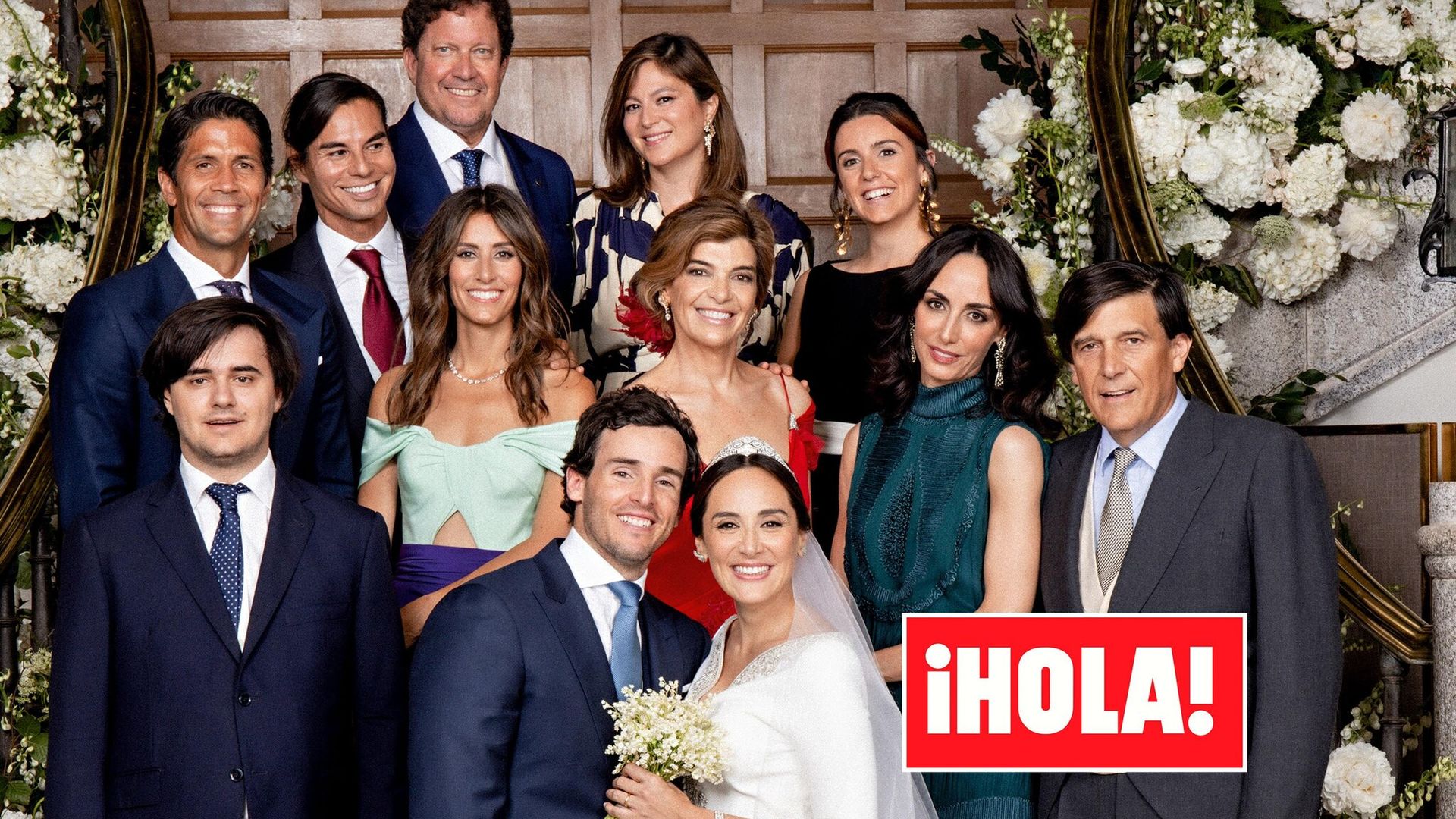 La imagen de la unión: los Falcó y los Preysler, juntos en la boda de Tamara
