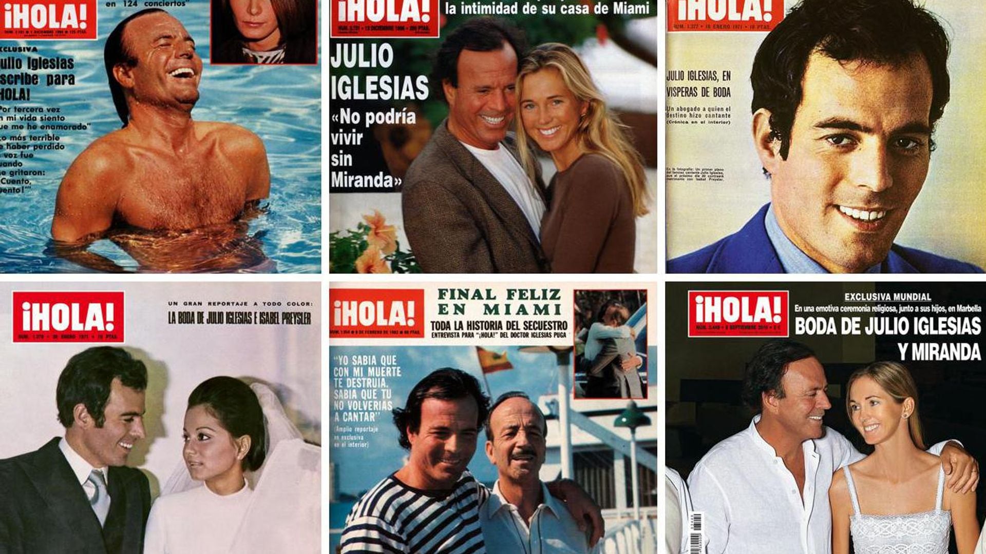 Julio Iglesias: sus 80 portadas más icónicas en ¡HOLA!