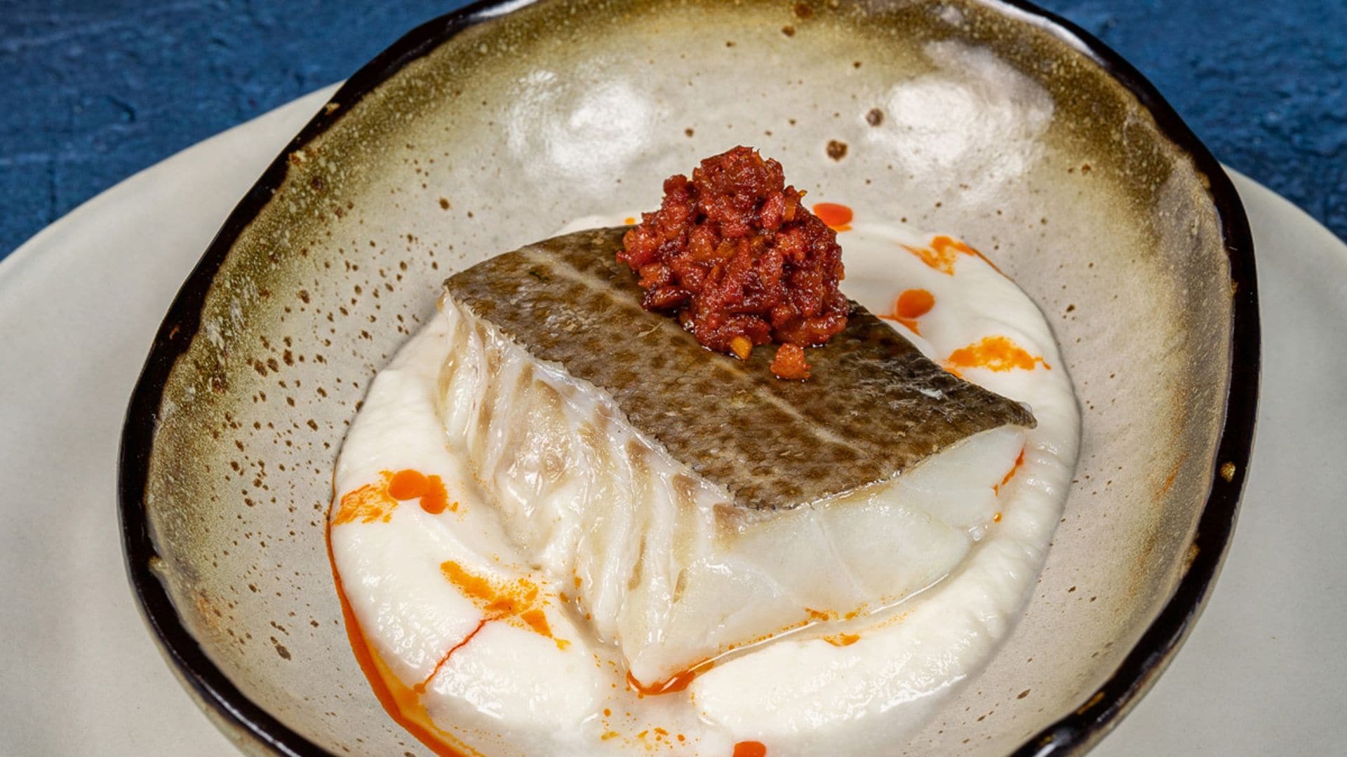 Skrei noruego con chorizo y coliflor