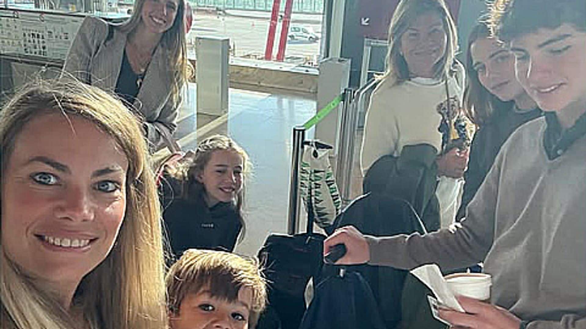 El emocionante viaje de Cari Lapique con su hija y sus nietos: 'Plan en familia'