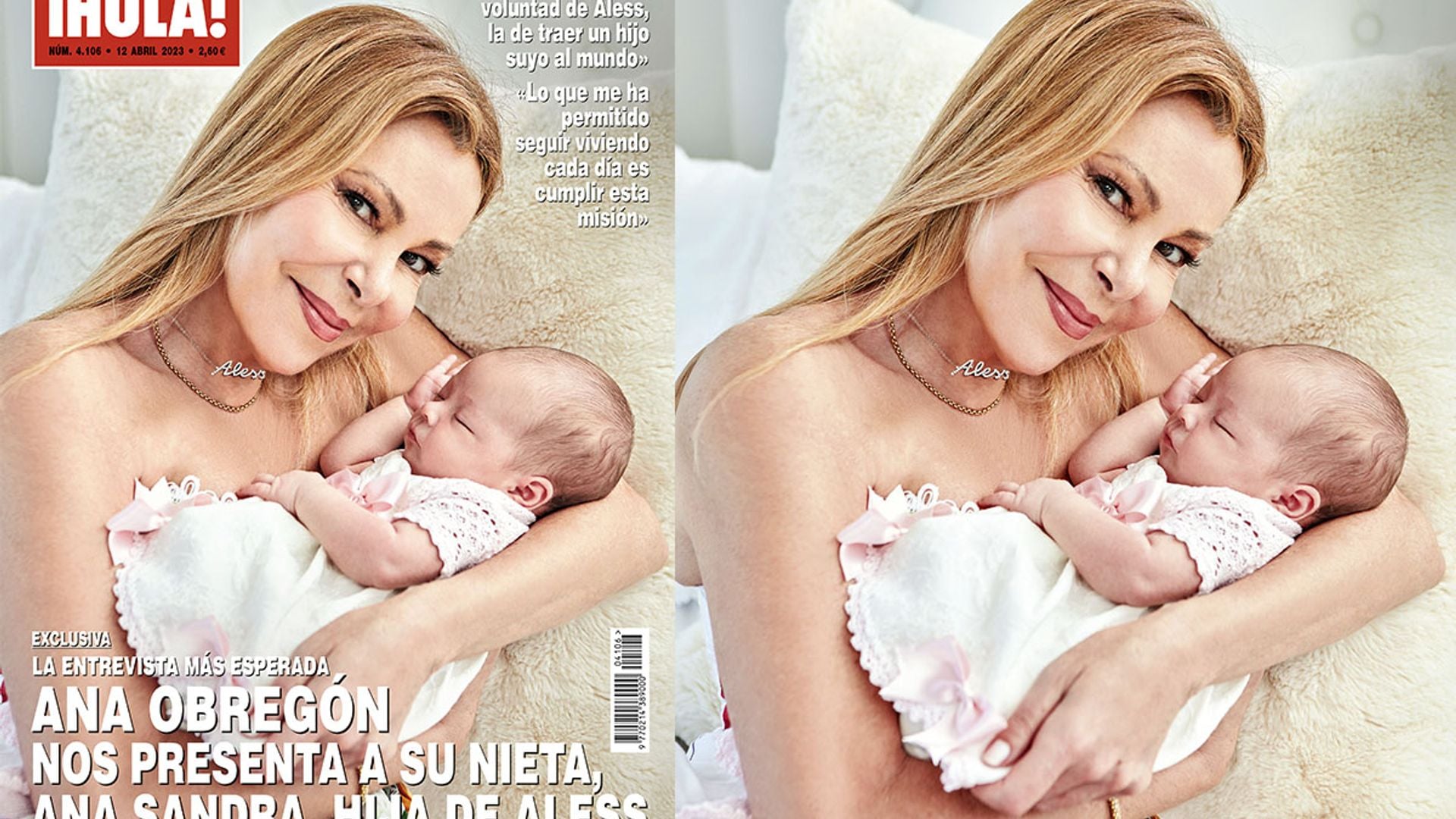 Ana Obregón cumple la última voluntad de su hijo Aless Lequio y nos presenta a su nieta, Ana Sandra