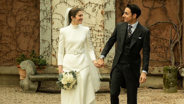 Novia con vestido de novia de Luis Infantes