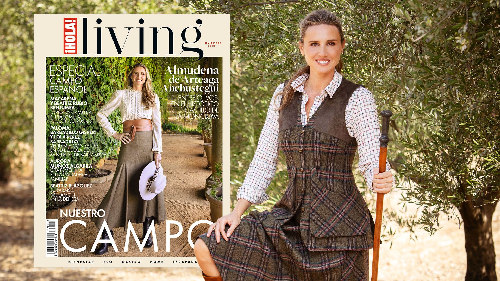 Almudena de Arteaga Anchústegui en la portada de ¡HOLA! Living