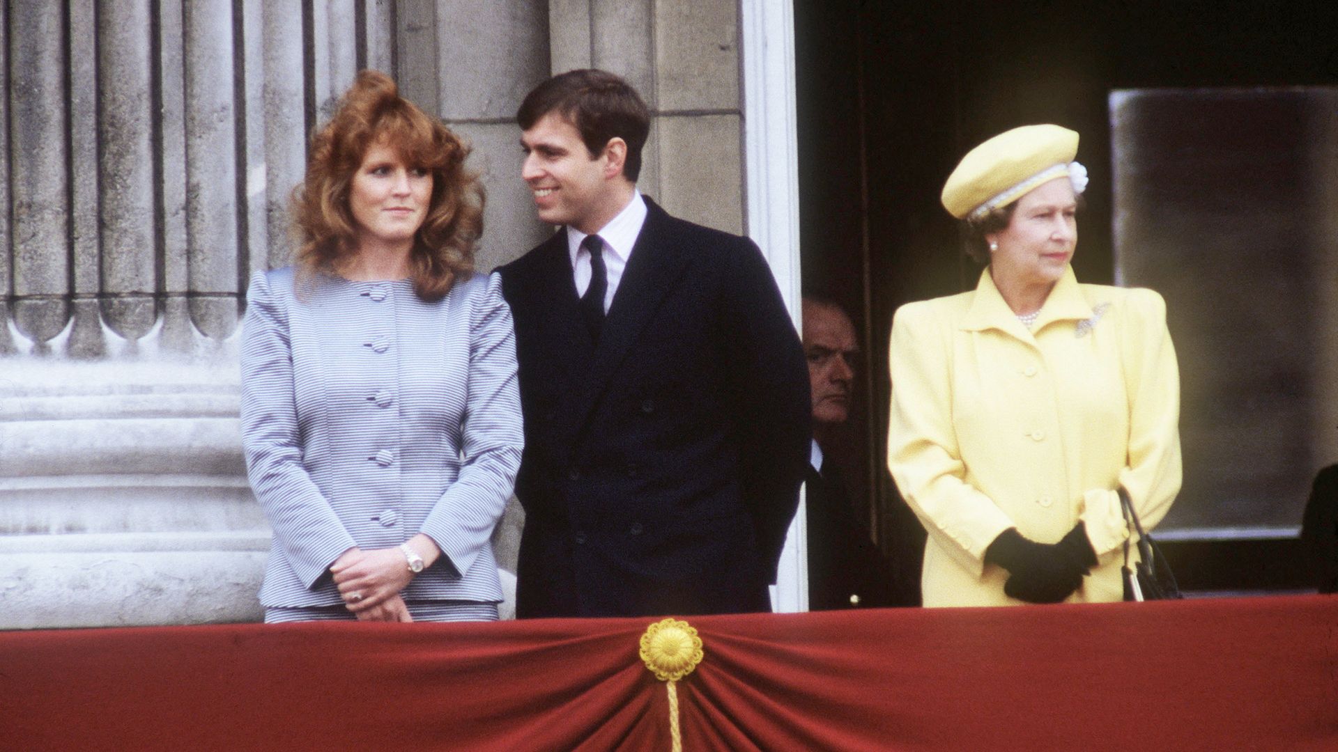 Palacio de Buckingham durante las celebraciones del 60º cumpleaños de la Reina.