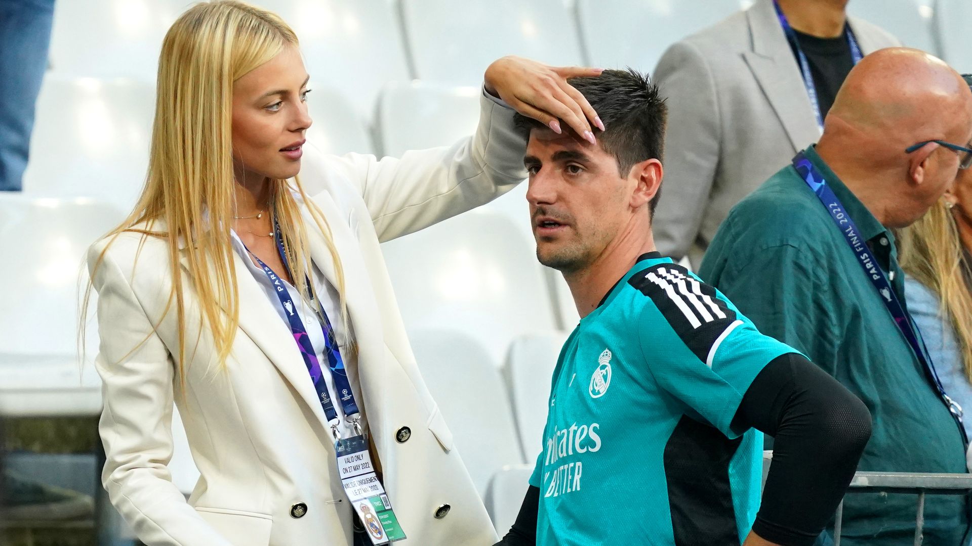 Thibaut Courtois y su mujer Mishel Gerzig