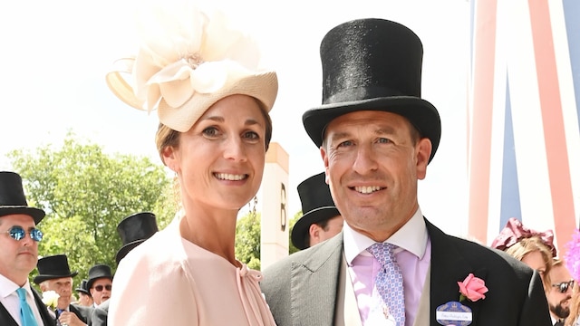 21 June 2024...The Royal Ascot 2024 Day Four, held at Ascot, Berkshire.....Here: Harriet Sperling & Peter Phillips. (Photo by Justin Goff Photos/Getty Images)