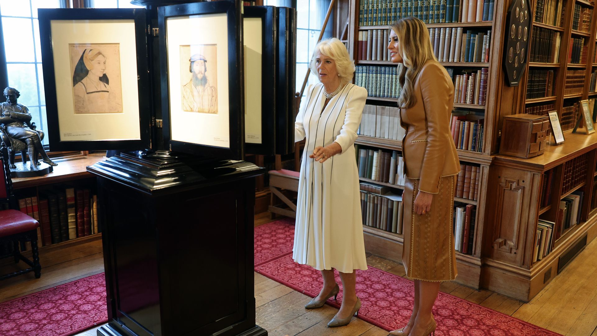 El plan de la primera dama con la reina Camilla mientras Donald Trump se despide de Carlos III