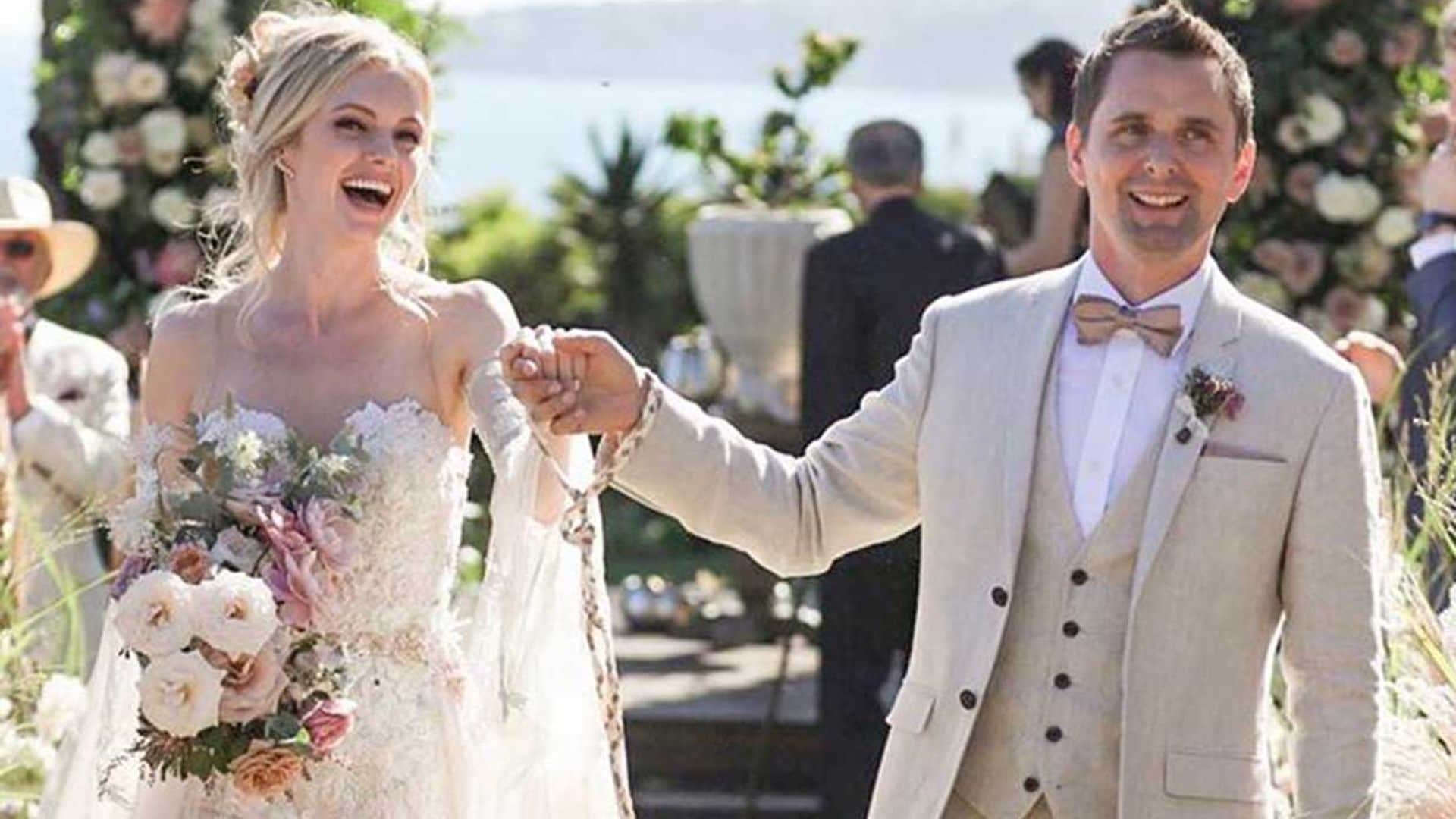 La espectacular boda de Matt Bellamy, líder de 'Muse', y Elle Evans en Malibú