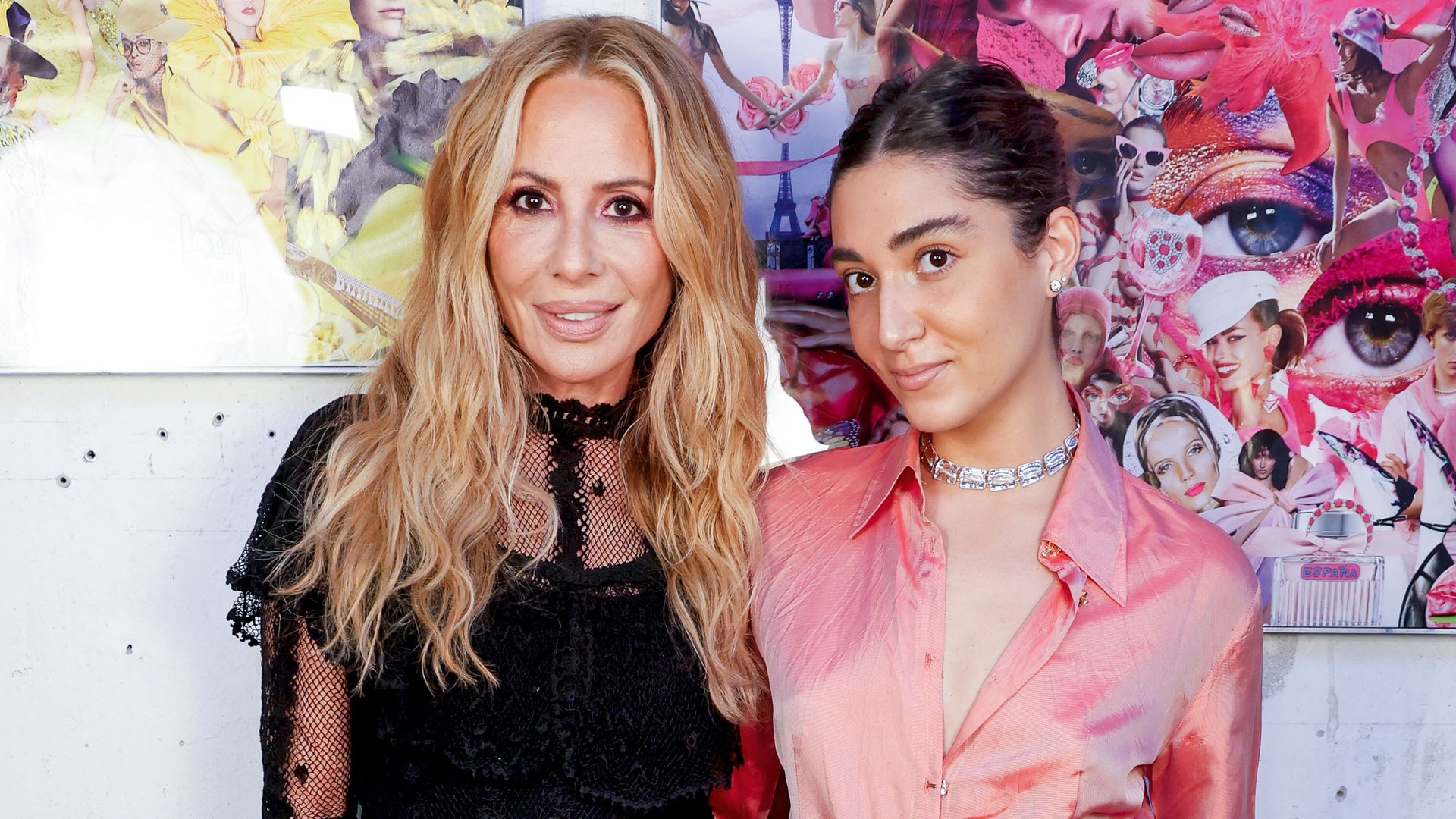Marta Sánchez con su hija Paula