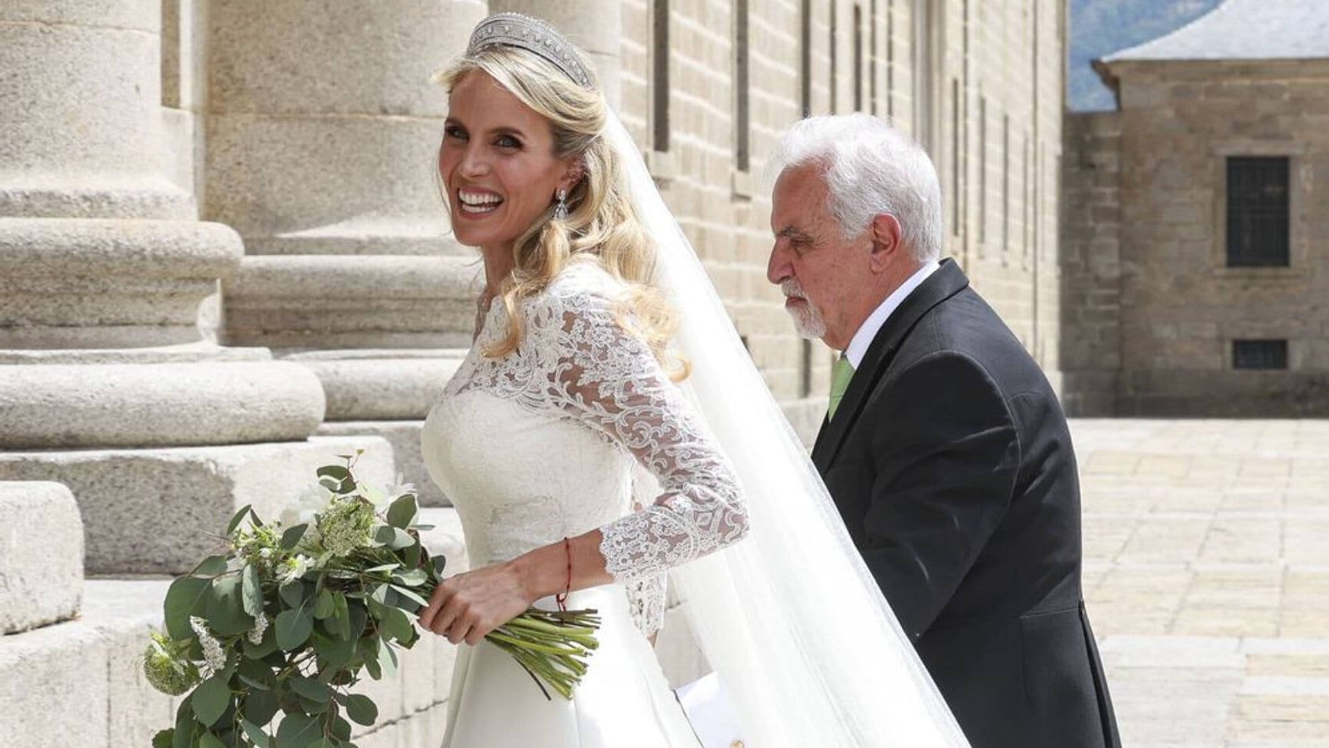 El vestido de novia de Angie Rigueiro, ¿un guiño al icónico diseño de Kate Middleton?