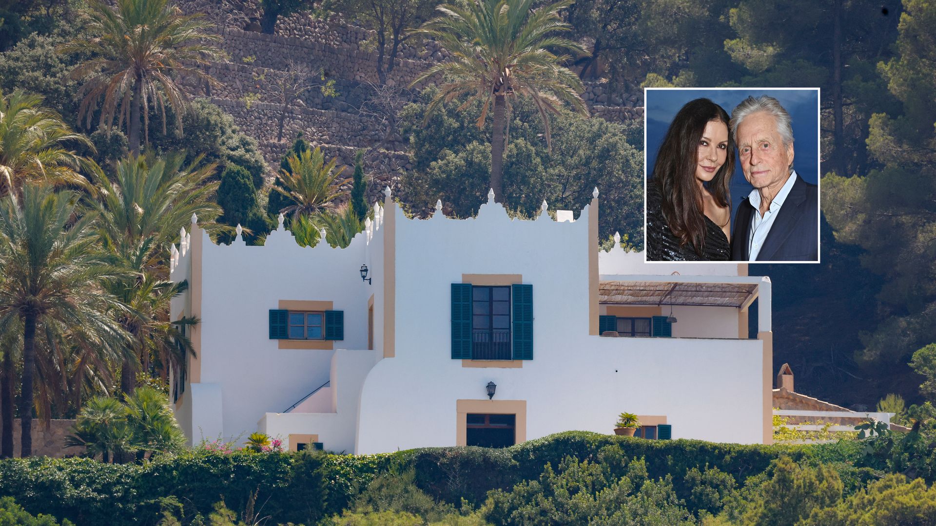 La espectacular casa de Michael Douglas y Catherine Zeta-Jones en Mallorca: una finca histórica con esencia mediterránea y vistas infinitas