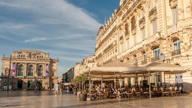 Plaza de la Comedie, Montepellier, Francia