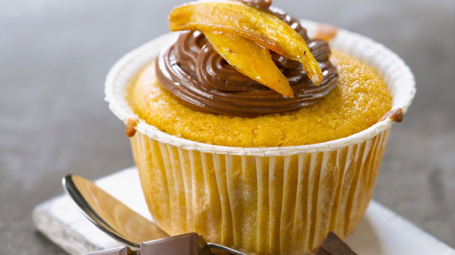 'Cupcakes' de boniato con chocolate