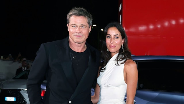 Brad Pitt e Inés de Ramón en la alfombra roja del Festival de Venecia