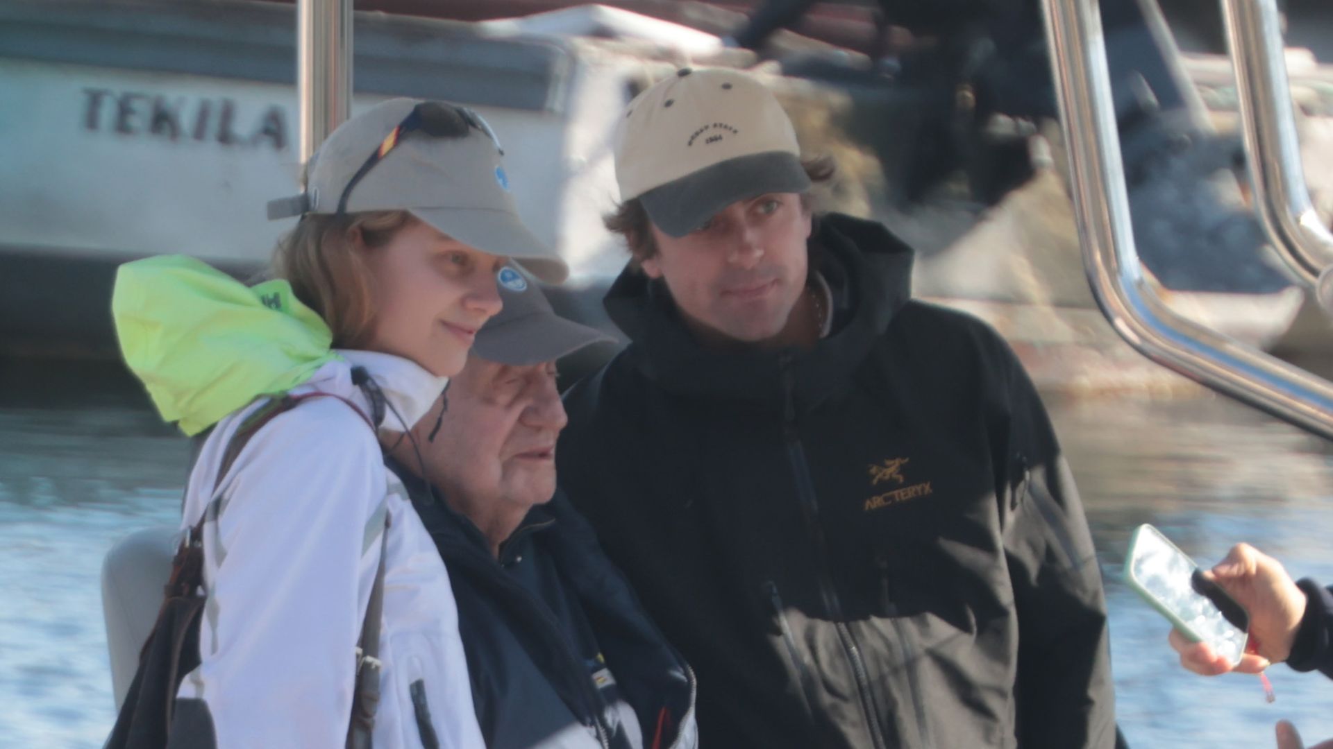 Irene Urdangarín con el rey Juan Carlos