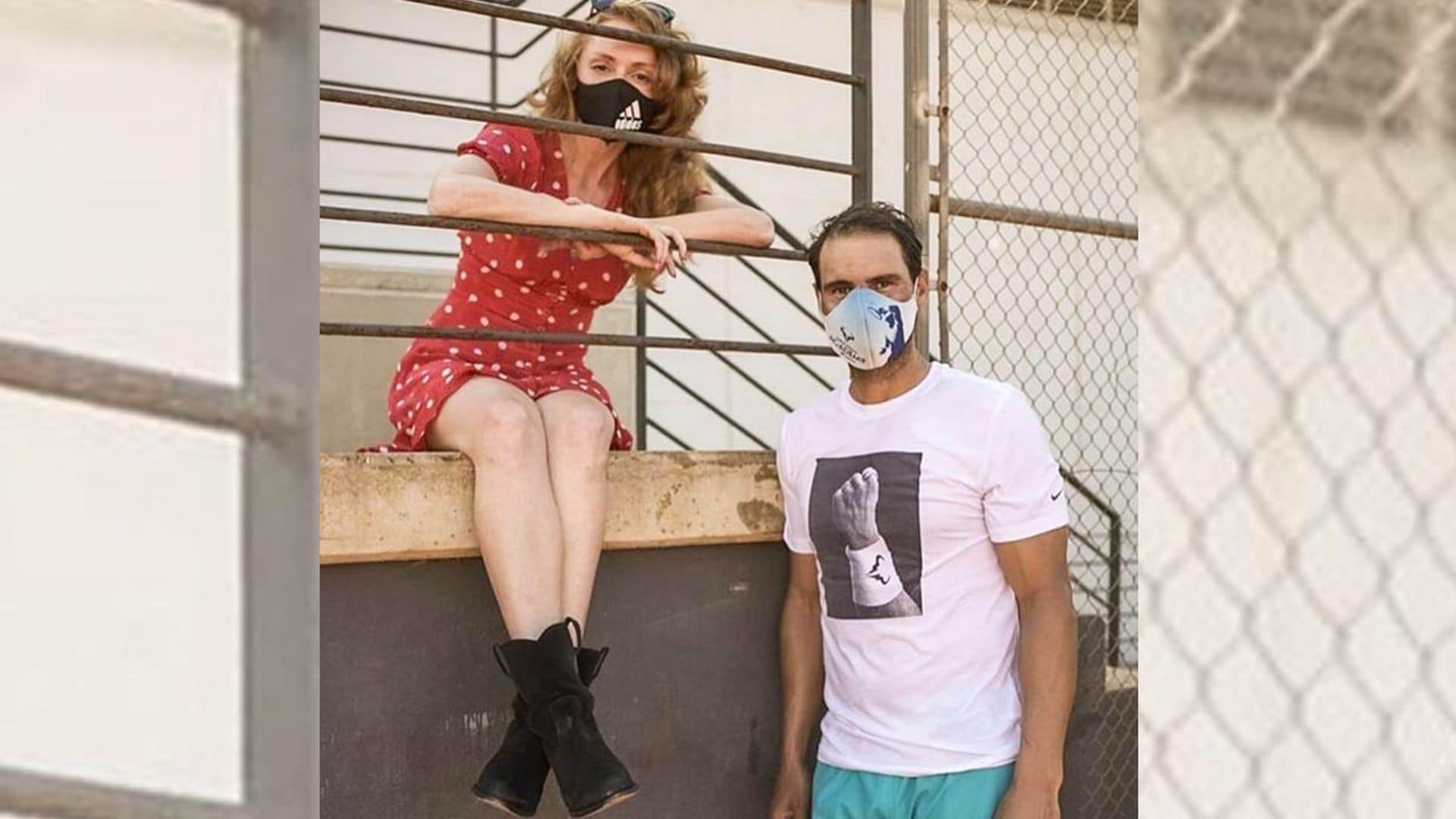 La inusual foto de Cristina Castaño y Rafael Nadal en tiempos de pandemia