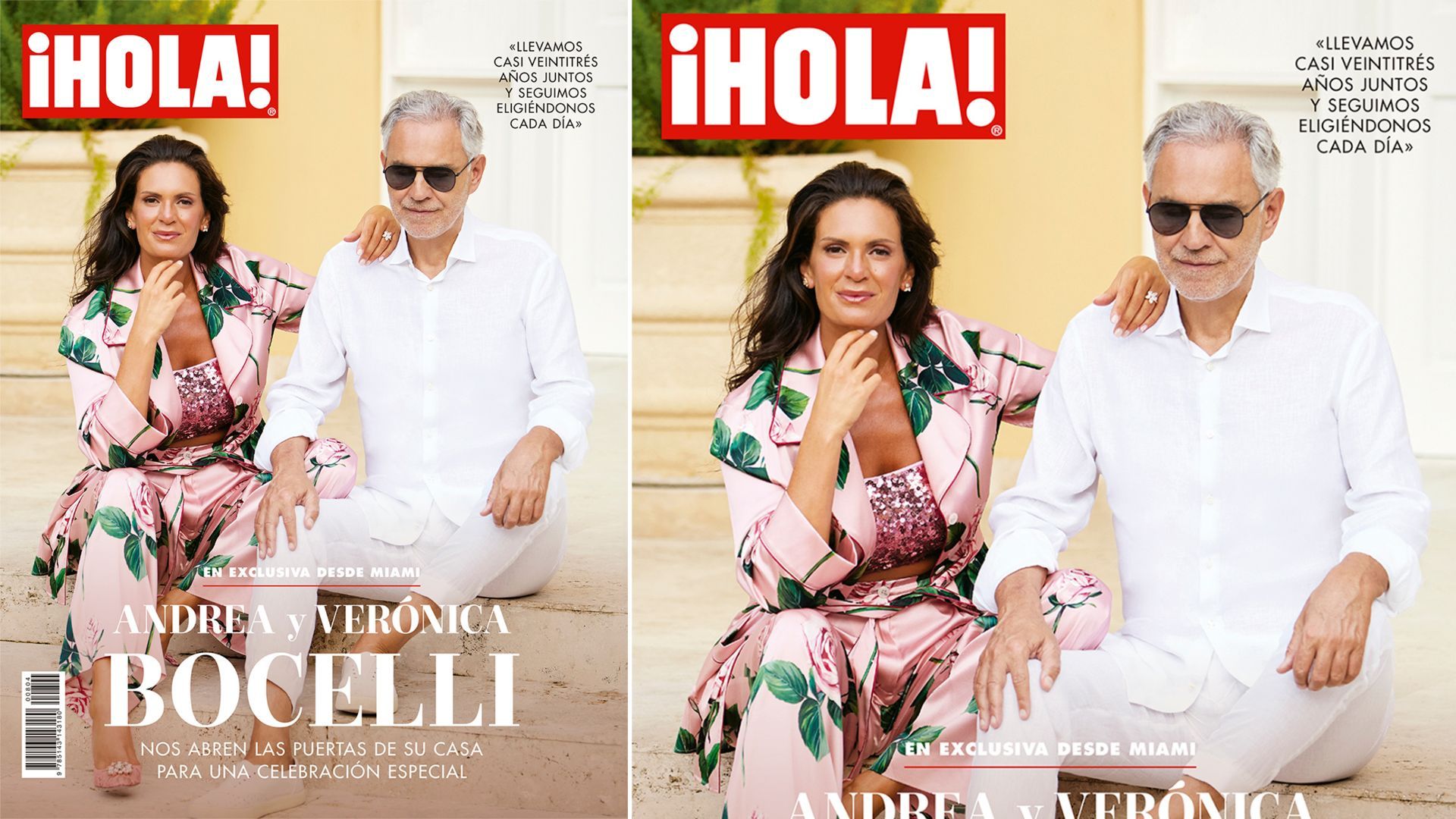 En ¡HOLA!, Andrea y Verónica Bocelli nos abren las puertas de su casa en Miami