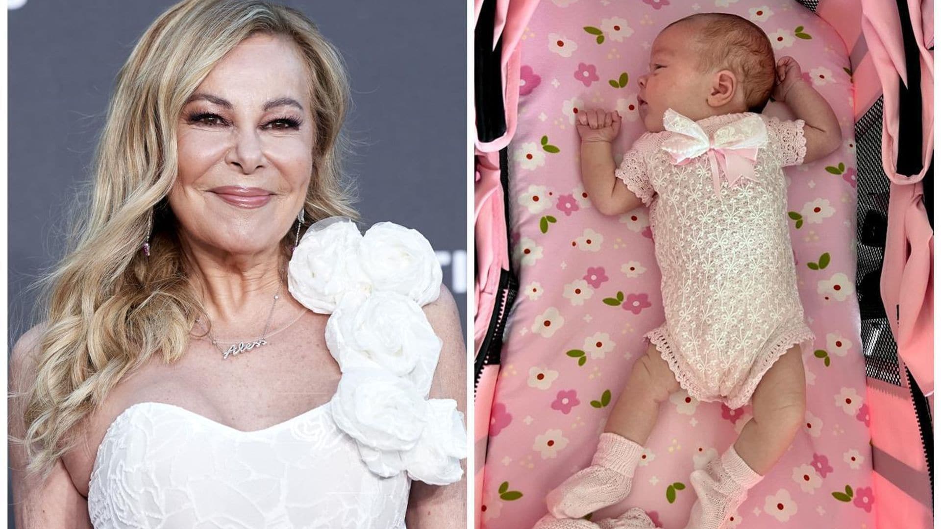 Ana Obregón celebra el primer mes de vida de su nieta: ‘Desde alguna estrella lejana tu papá te abraza’
