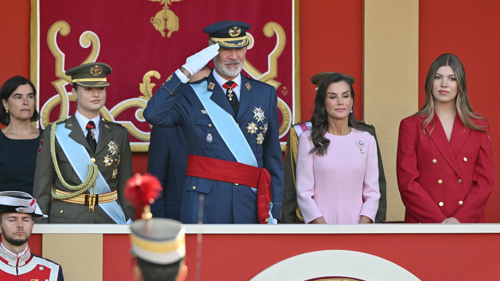 La familia real, en el Día de la Fiesta Nacional