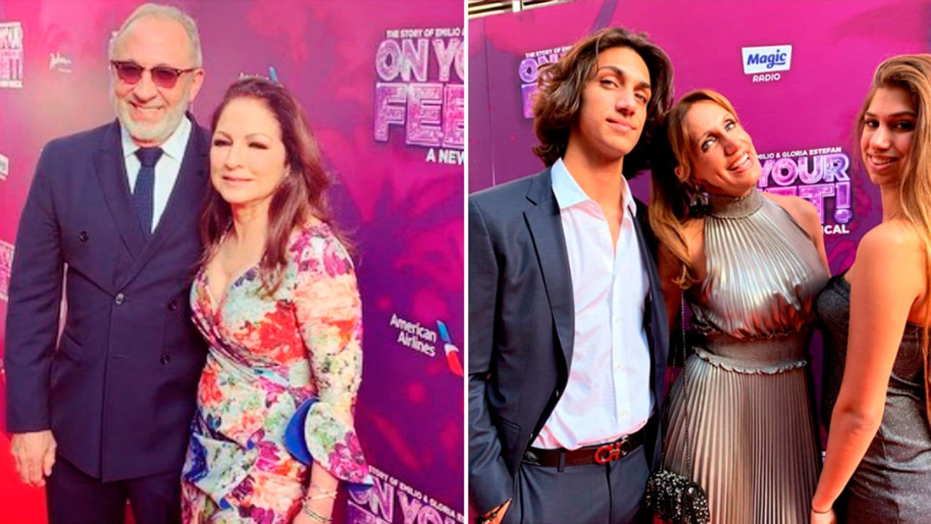 Así vivieron Gloria, Emilio y Lili Estefan el estreno del musical ‘On Your Feet’ en Londres