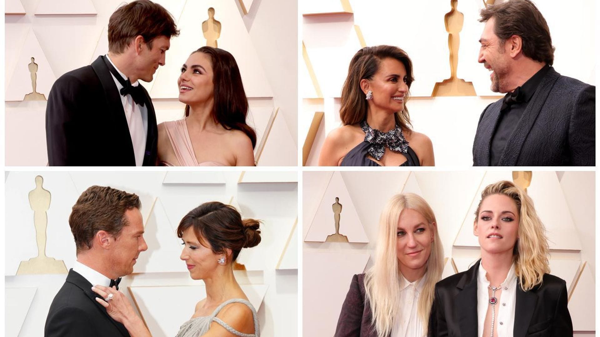 Oscars 2022: Besos, abrazos y tiernas miradas... Las parejas enamoradas en los premios