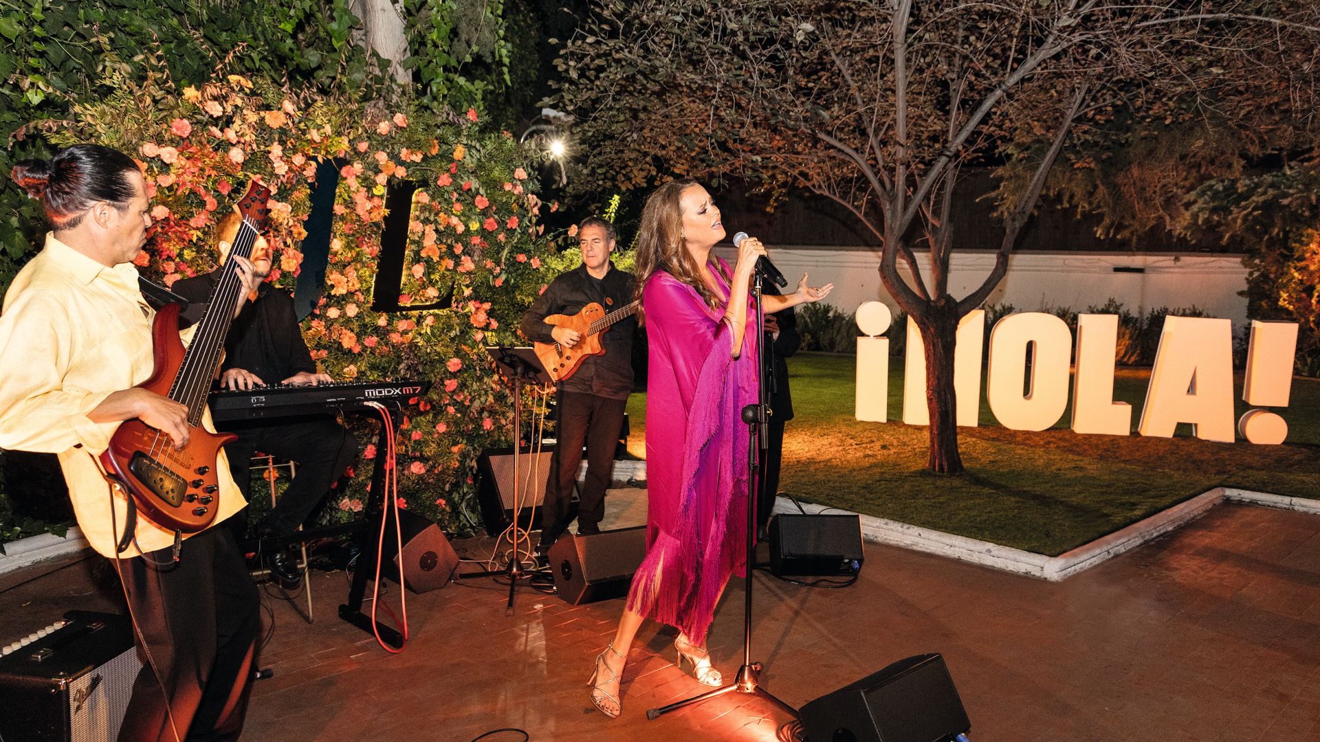 Shaila Durcal cantó en el evento 