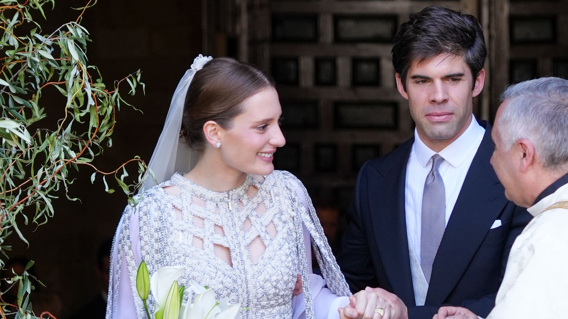 Segundo vestido de novia de Micaela Belmont
