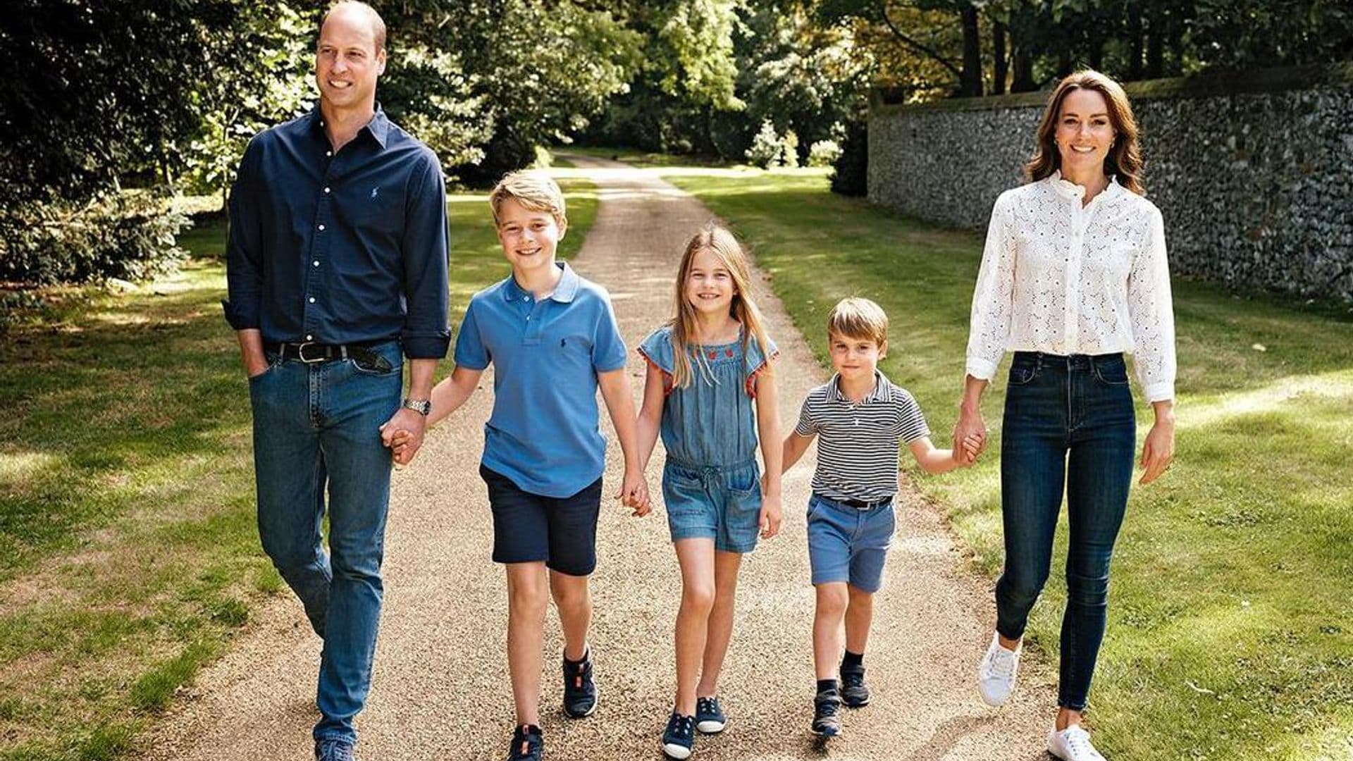 ¡Qué grandes están! Así han cambiado los hijos de los príncipes de Gales en sus postales navideñas