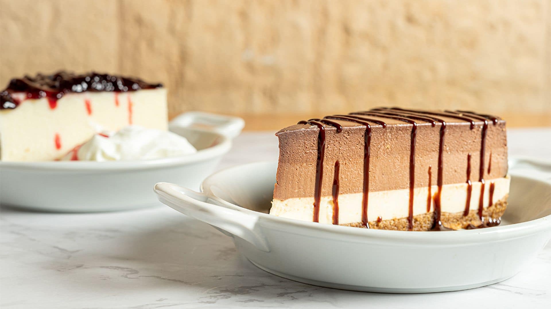 Tarta a los 3 chocolates
