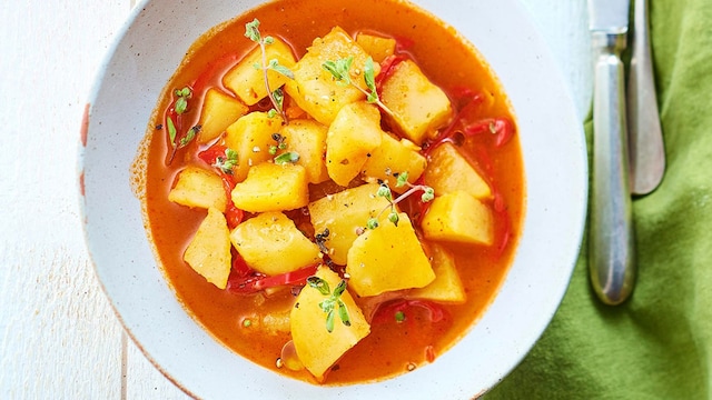 patatas guisadas vegetarianas