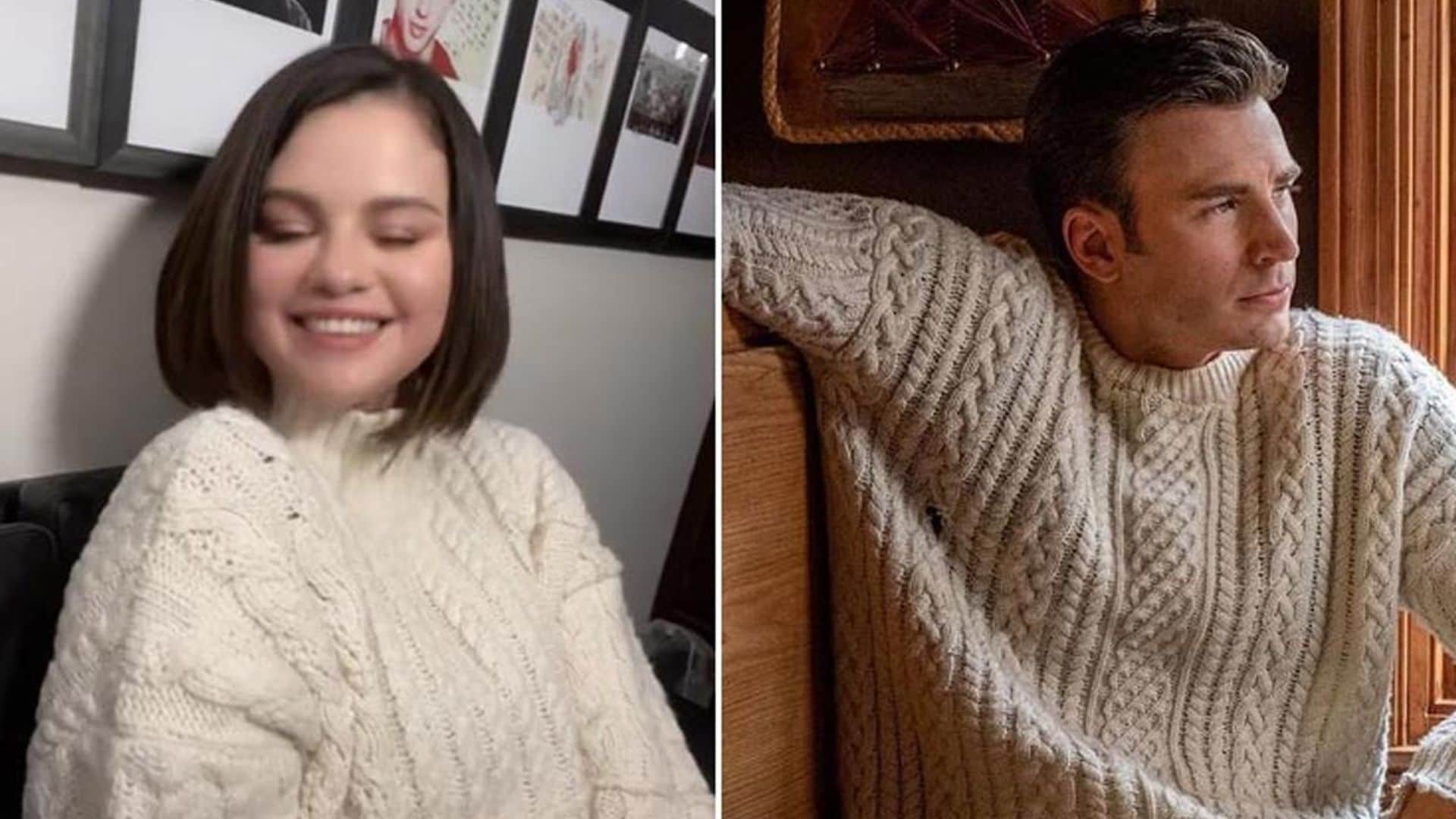 ¡Un jersey! La última pista que dispara los rumores entre Chris Evans y Selena Gomez