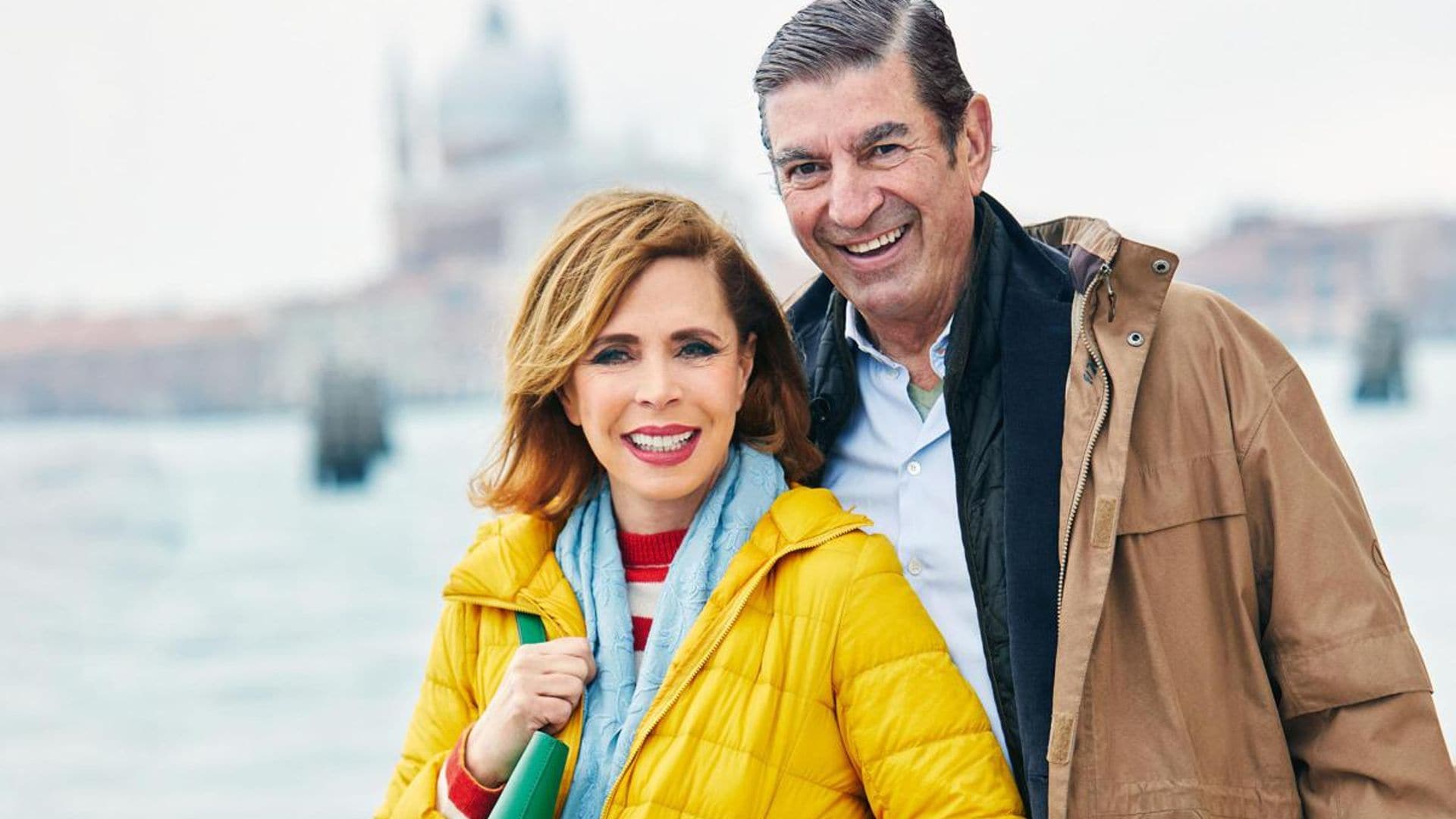 Ágatha Ruiz de la Prada posa por primera vez con José Manuel Díaz-Patón, en un mágico viaje a Venecia