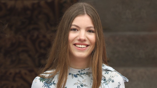 La infanta Sofia en el acto de juramento de la Constitución Española ante las Cortes Generales de la princesa Leonor el 31 de octubre de 2023