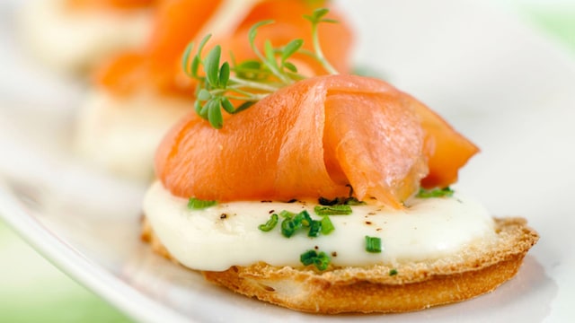 salmon mozzarella