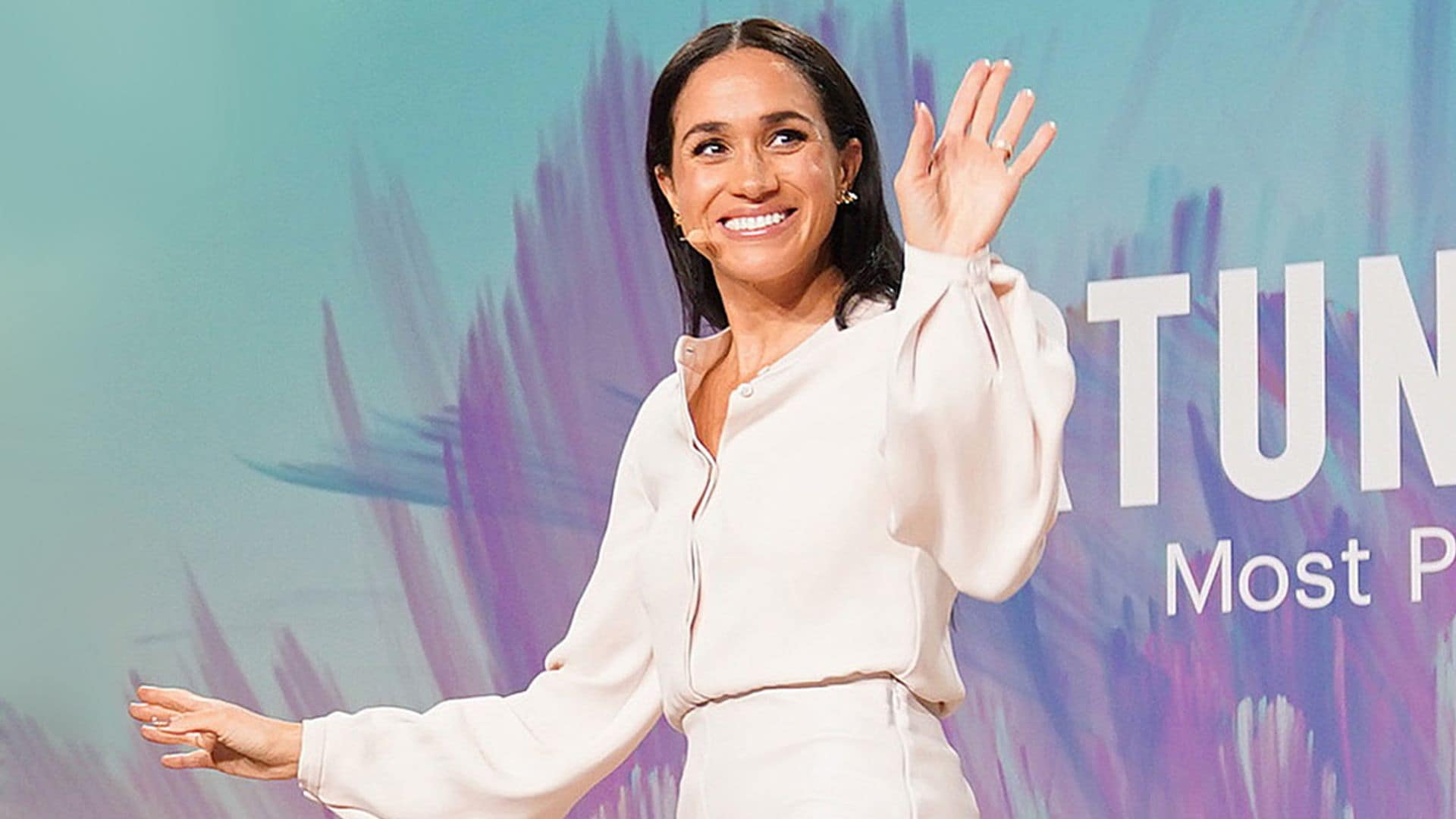 Meghan Markle, elegante y cañera en Washington con una nueva falda de cuero que enamoraría a la reina Letizia