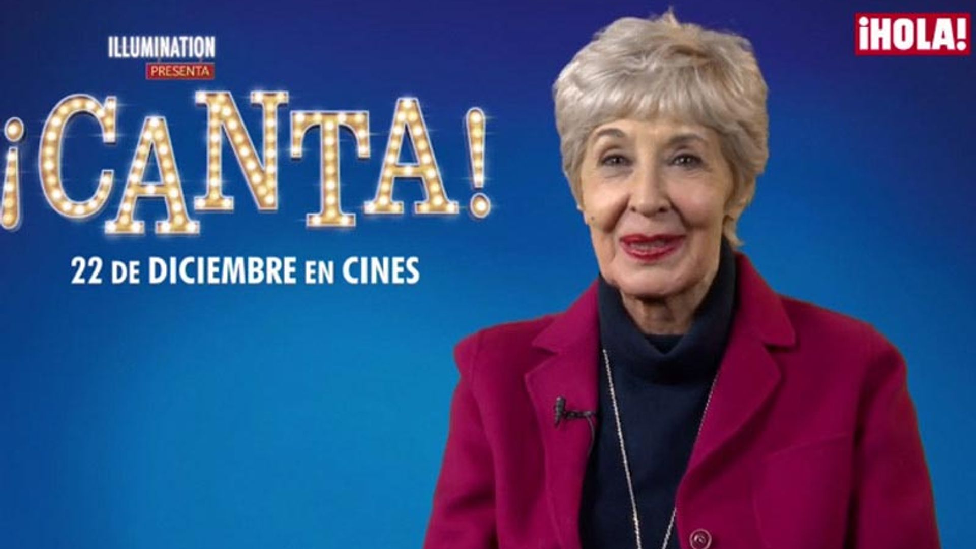 Concha Velasco le dedica a los lectores de HOLA.com su más cariñoso saludo