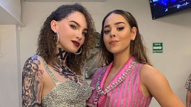 En la imagen, Belinda y Danna posaron por primera vez juntas en los Spotify Awards 2020