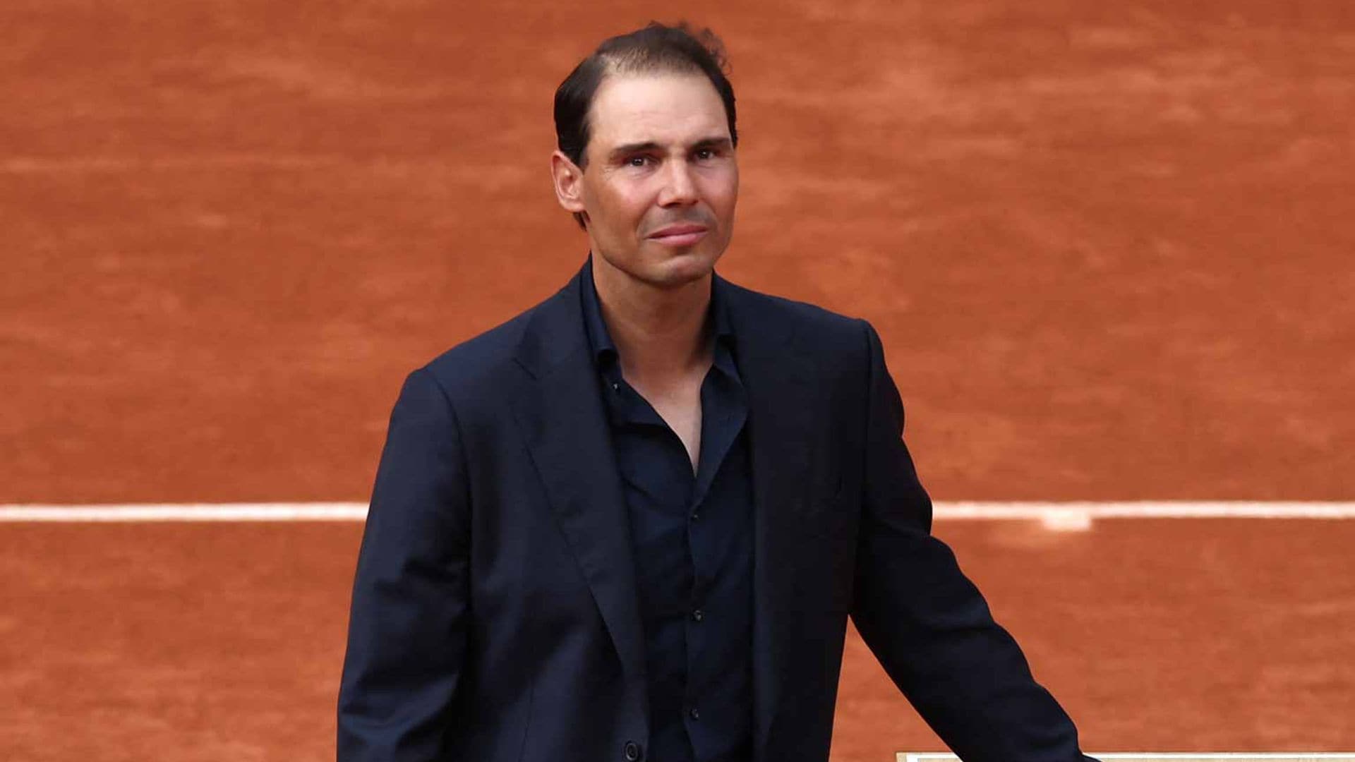 Rafael Nadal en el Roland-Garros Complex en Paris.