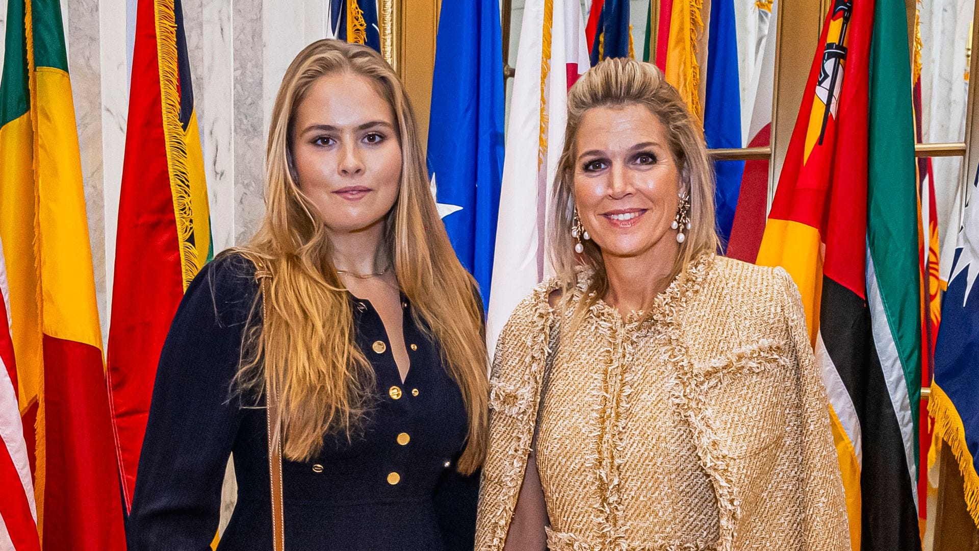 Amalia de Holanda se reúne con Bill Gates en Nueva York y su look se convierte en el protagonista