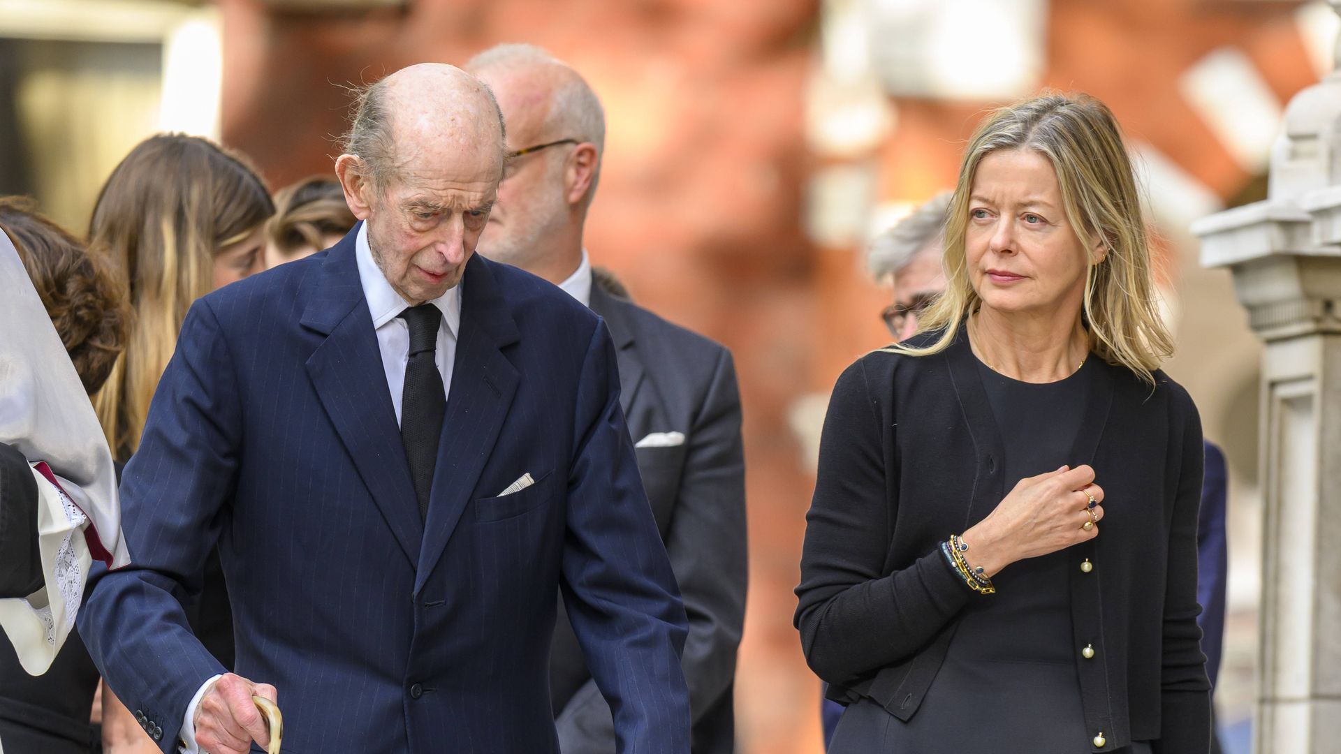 El duque de Kent reaparece desolado en la vigilia previa al funeral de su gran amor