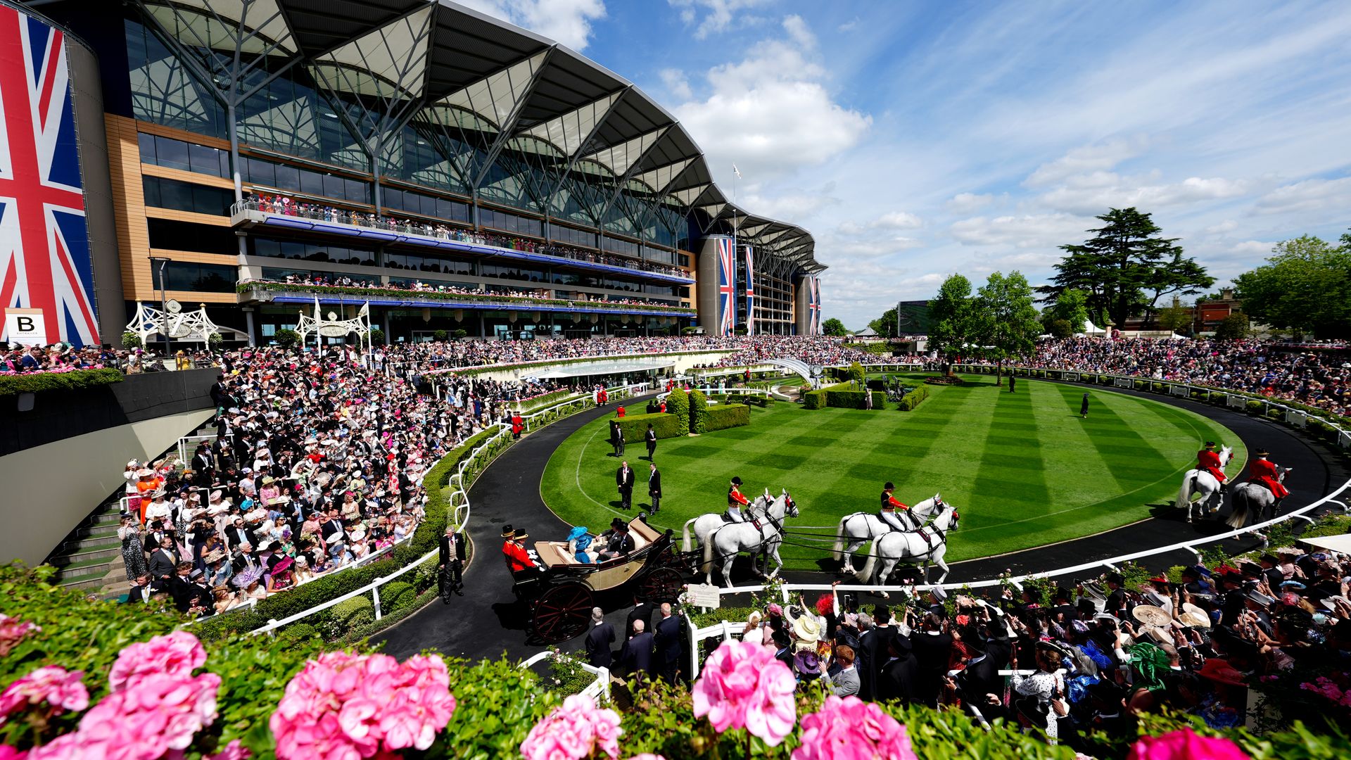 Vista general de Royal Ascot en el segundo día de competición hípica