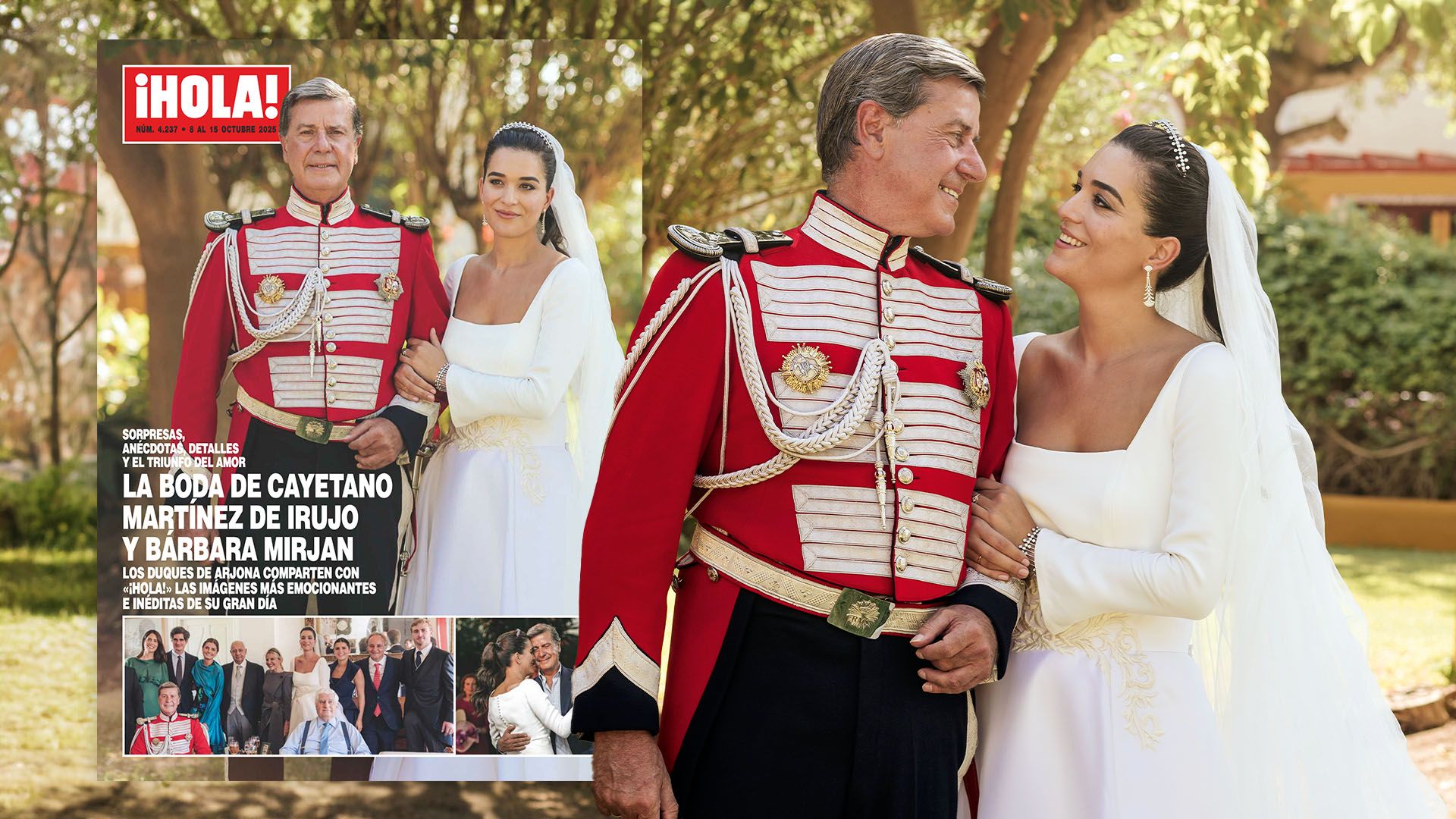 Cayetano Martínez de Irujo y Bárbara Mirjan comparten con ¡HOLA! las imágenes más emocionantes e inéditas de su boda