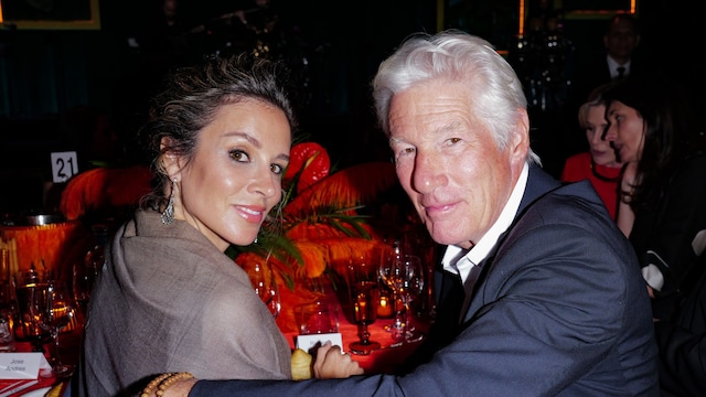 Alejandra Silva y Richard Gere en la gala benéfica Carnaval en Cipriani, Nueva York